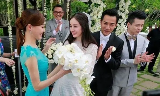 Tang Yan Bridesmaid at Yang Mi Hawick Lau Wedding 2014