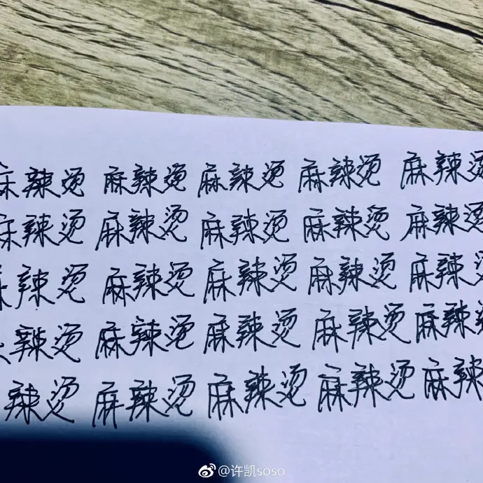 Xu Kai Autograph Punishment Weibo