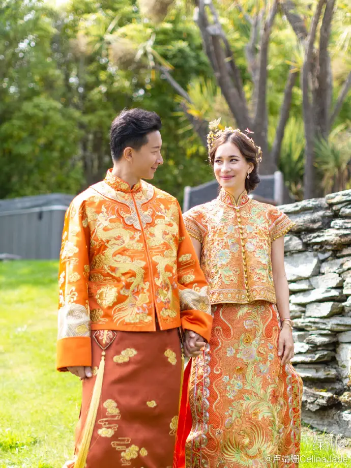 38jiejie  三八姐姐｜Han Geng and Celina Jade Held Traditional Wedding in New  Zealand